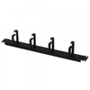 1U Horizontal Cable Management Panel with 4 Hoops