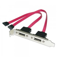 2 Port eSATA Backplate Adapter,  0.25m
