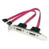 2 Port eSATA Backplate Adapter,  0.35m
