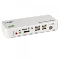 2 Port KVM Switch - DisplayPort,  USB 2.0 & Audio