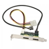 2 Port Power Over eSATAp + USB Backplate Adapter