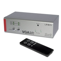 2 Port VGA & Audio Matrix Switching Splitter