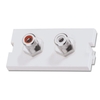 2 x Phono Snap-in Block