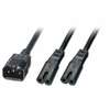 2.5m IEC C14 to 2 x C7 Sockets,  Y Power Lead