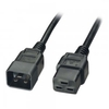 2.5m IEC C19 to IEC C20 Extension Lead,  Black