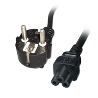 2m Clover Leaf Schuko Mains Power Cable