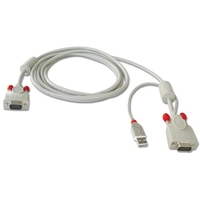 2m Combined KVM cable for LINDY U Series KVM Switches