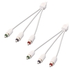 2m Component Video Cable (RGB) - Premium,  White
