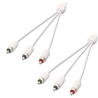 2m Component Video Cable (RGB) - Premium,  White