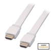 2m Flat White Standard Speed HDMI Cable