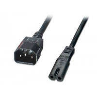 2m IEC C14 Plug to Figure 8 Connector Lead