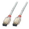 2m Premium FireWire Cable - 6 Pin Male to 6 Pin Male,  Transparent