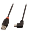 2m USB 2.0 Cable - Type A to Mini-B,  90 Degree Right Angle