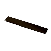 2U Blank Panel,  Black