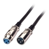 3m XLR Cable - Male to Female,  Black