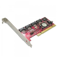 4 Port SATA II Card,  Low Profile Option,  RAID Function,  PCI