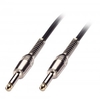 6m Guitar Lead - 1/4" Straight Jack to 1/4" Straight Jack,  Black
