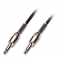 6m Guitar Lead - 1/4" Straight Jack to 1/4" Straight Jack,  Black