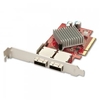8 port SAS/SATA 6Gbps Multilane Controller,  Low Profile Option,  PCIe x 8 x16