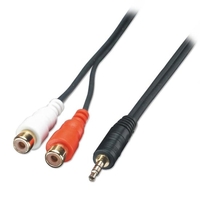 AV Adapter Cable - 3.5mm Male to 2 x RCA Female