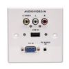 AV Faceplate,  Plastic
