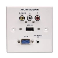 AV Faceplate,  Plastic