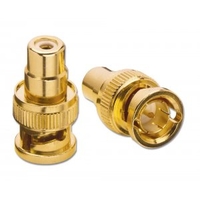 BNC Male to Phono Female Adapter (3 Pack)