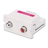 CAT5e/6 Modular AV Extender,  2 x RCA/Phono Connections