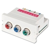 CAT5e/6 Modular AV Extender,  3 x Phono