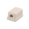 CAT6 Single Wall Mount Box UTP,  RJ-45,  T568A/T568B