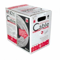 CAT6 UTP Solid 8 Core (4 Pair) Cable,  LS0H,  Grey,  305m Reel