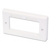 Double Gang Snap In Face Plate (4 Module)