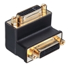 DVI-I Female to DVI-I Female 90 Adapter Down