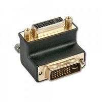 DVI-I Male to DVI-I Female 90 Adapter Down