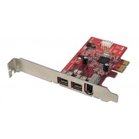 FireWire 800 Card - 3 Port (2 x FireWire 800,  1 x FireWire 400),  PCI Express