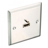 HDMI Faceplate,  Premium,  Brushed Steel