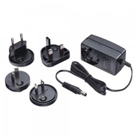 Multi Country Switching AC Adapter - 5V DC,  2.6A,  1.35mm Inner / 3.5mm Outer DC Jack