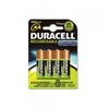 Precharged AA Rechargeable Duracell Batteries,  (4 pack)