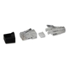 RJ-45 Male Connector,  8 Pin UTP CAT6,  Pack of 10