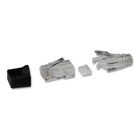 RJ-45 Male Connector,  8 Pin UTP CAT6,  Pack of 10