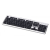 Slim Multimedia USB Keyboard Silver/Black 6 Media Keys