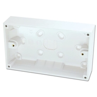 Surface Pattress Box,  Double,  Depth 32mm 1pc