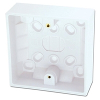 Surface Pattress Box,  Single,  Depth 32mm 10pcs