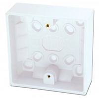 Surface Pattress Box,  Single,  Depth 32mm