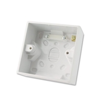 Surface Pattress Box,  Single,  Depth 44mm 10pcs