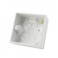 Surface Pattress Box,  Single,  Depth 44mm