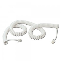 Telephone Handset Cable,  White