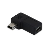USB 2.0 90 Degree Mini-B Male to Mini-B Female,  L-Adapter
