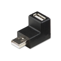 USB 2.0 90 Degree Up Male to Female,  L-Adapter