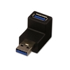 USB 3.0 90 Degree Up Type A Male to A Female Right Angle Adapter